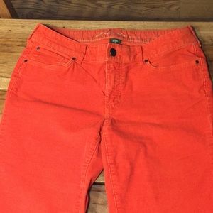 Eddie Bauer Orange Corduroy Pants